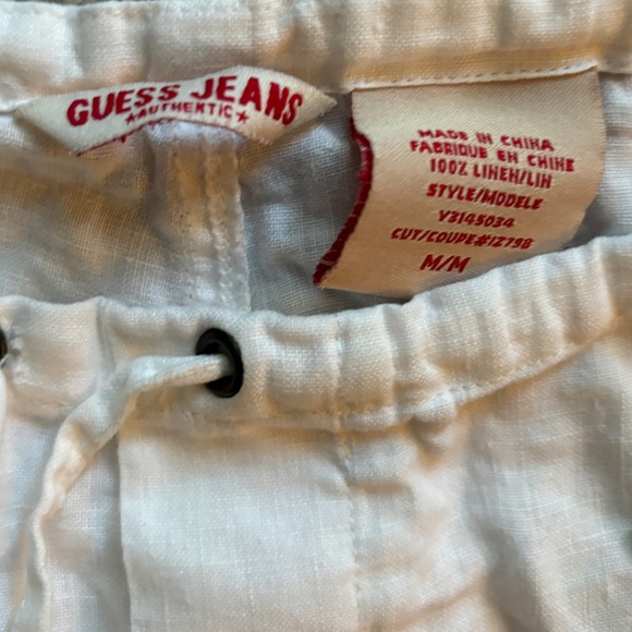 Guess white linen pants. - Picture 2 of 2